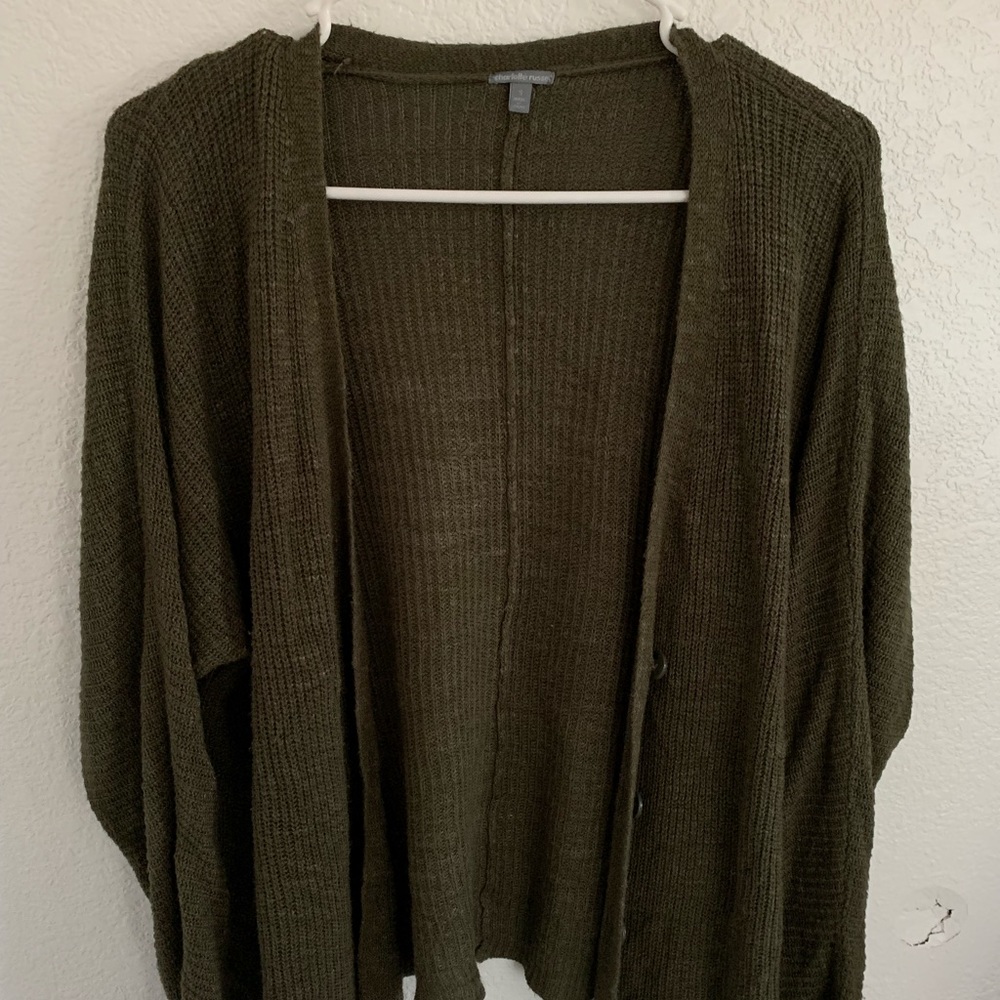 Olive green cardigan perfect for spring